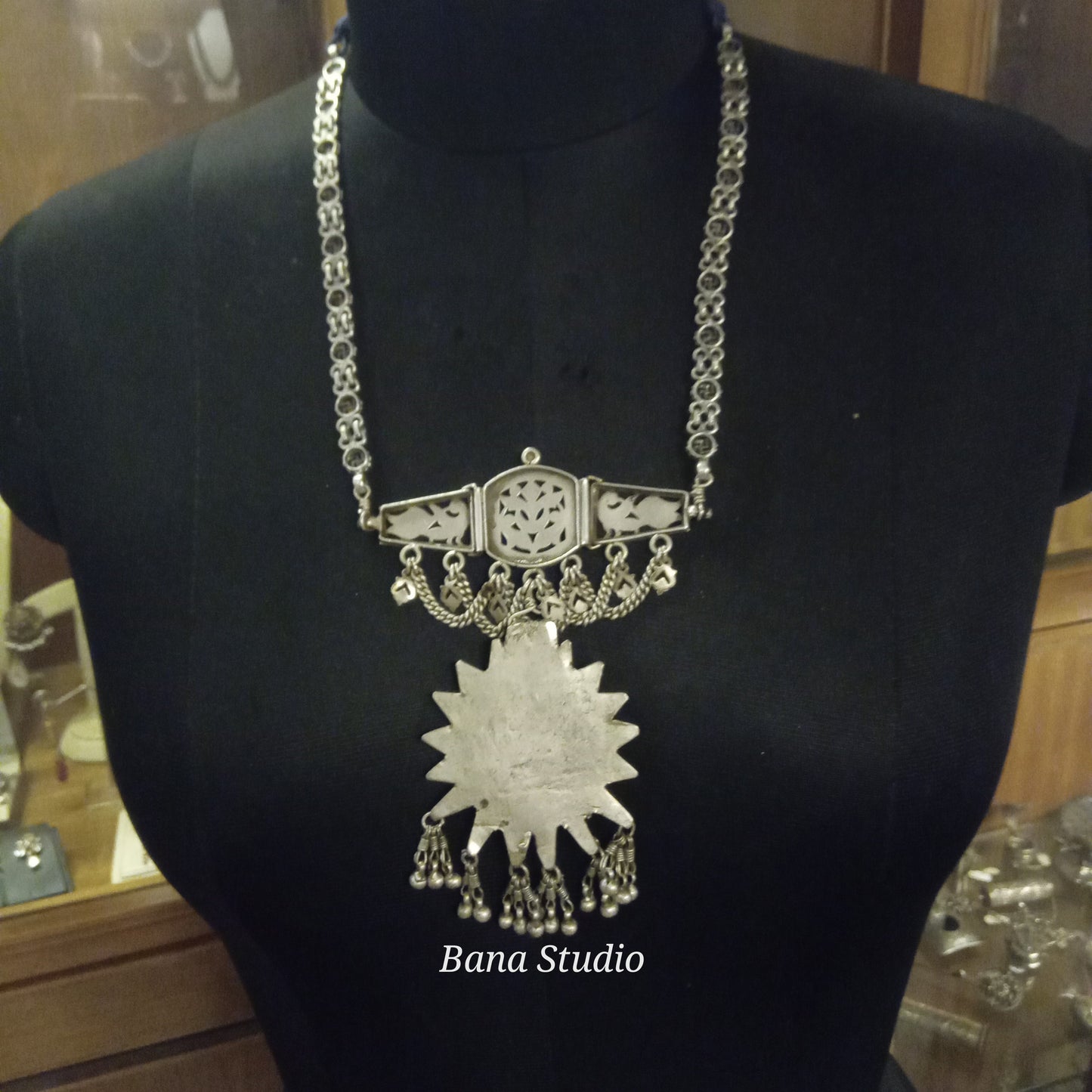 Folk Sil Necklace Bana Studio