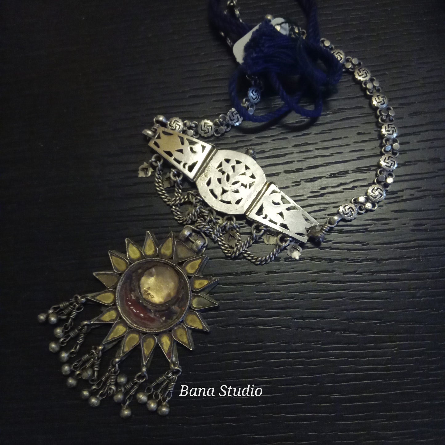 Folk Sil Necklace Bana Studio