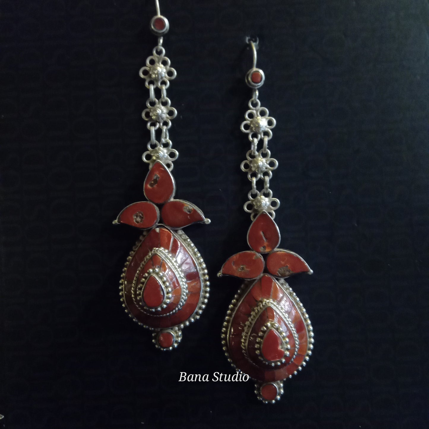 Coral Earrings