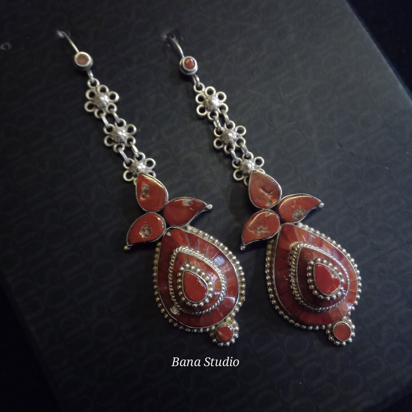 Coral Earrings