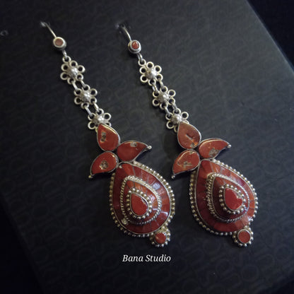 Coral Earrings