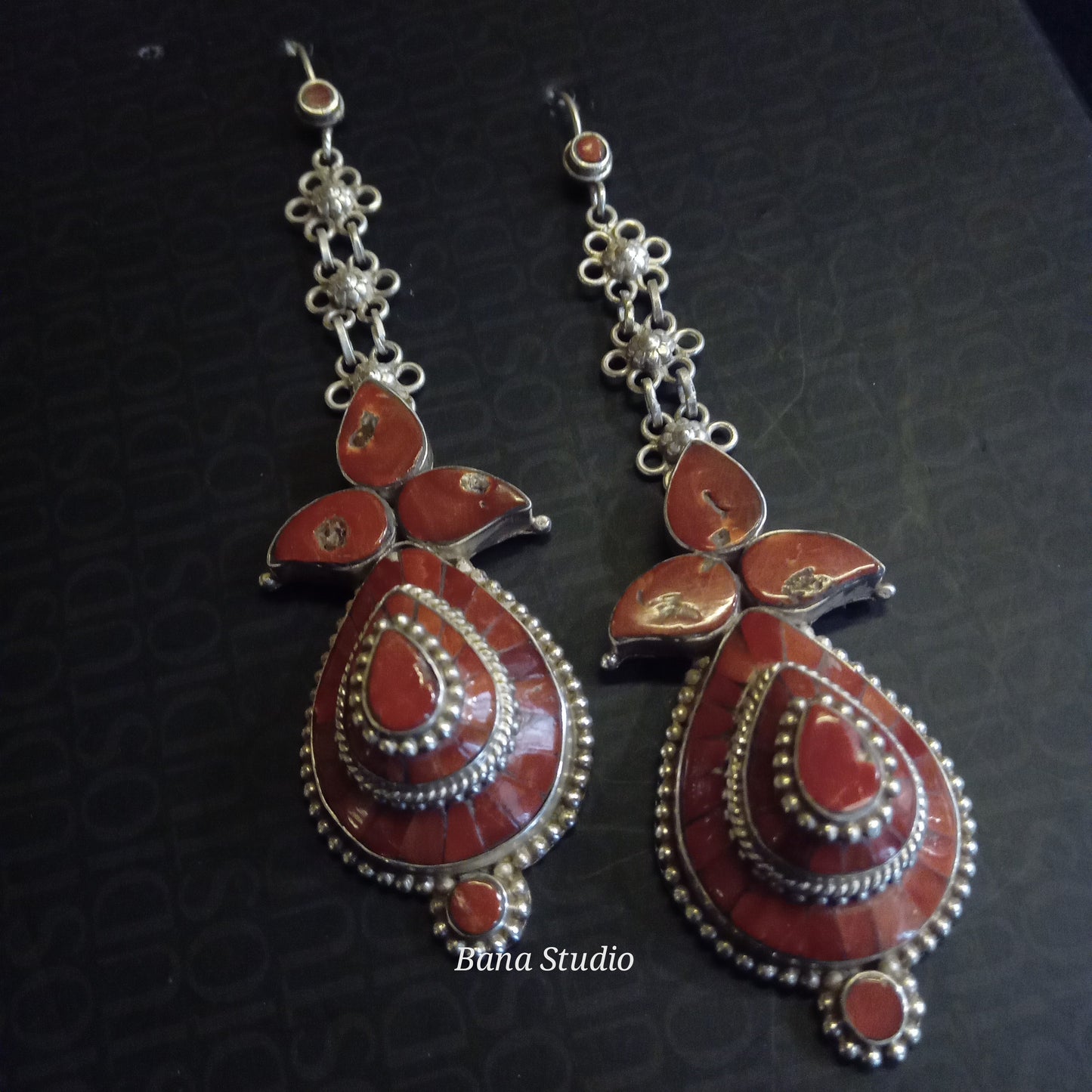 Coral Earrings