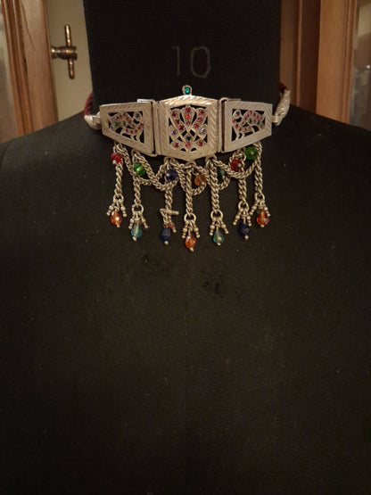 Choker cutwork.