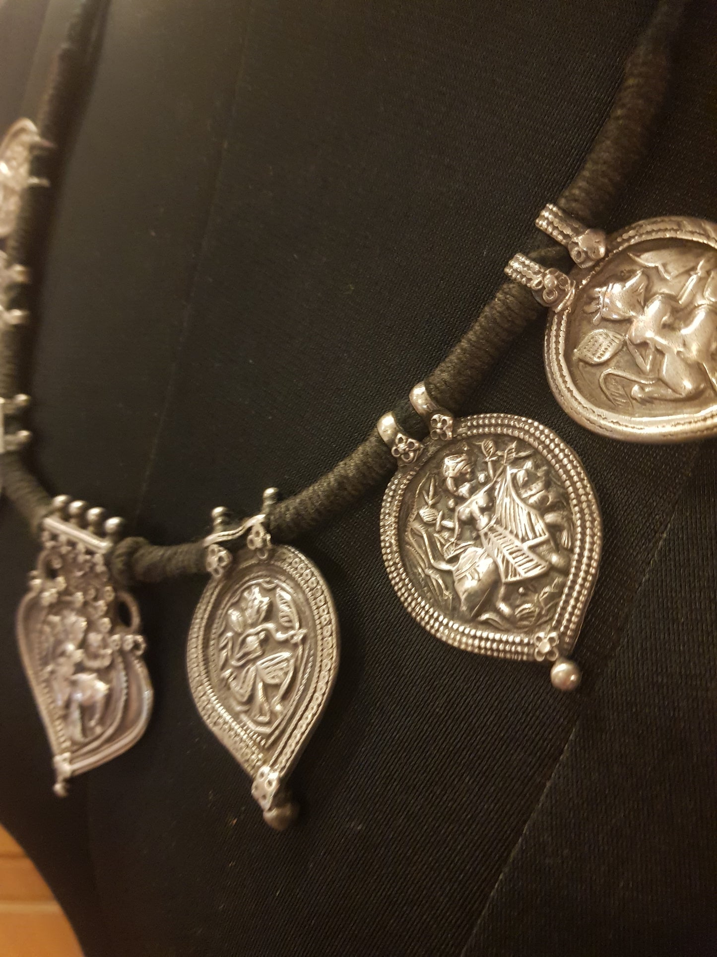 Vintage Silver Oxidised Necklace