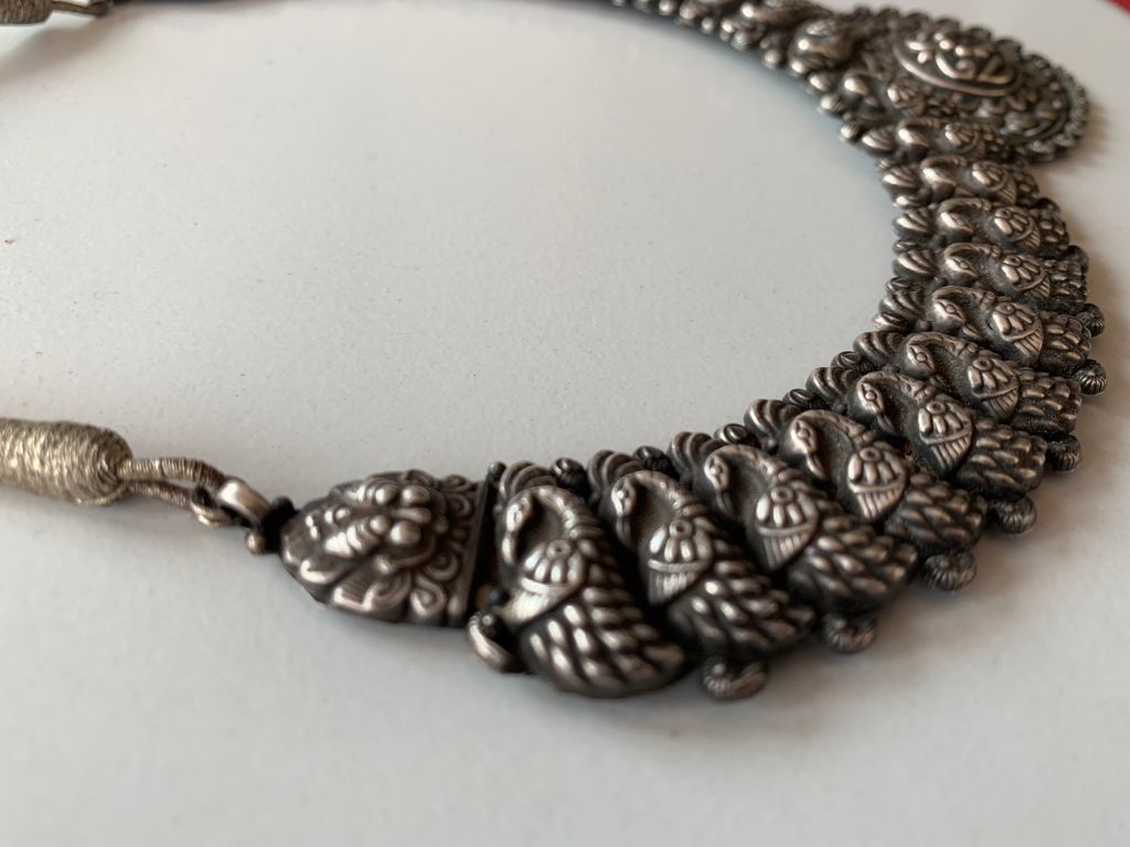 Oxidised Silver Necklace freeshipping - Bana Studio